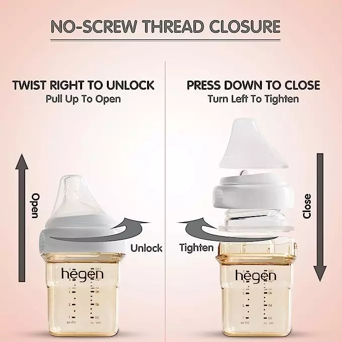 Hegen PCTO Feeding Bottle PPSU 240 ml Auburn - Botol Susu Anak Bayi