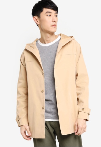 Buy Zalora Basics Hooded Trench Coat Online Zalora Singapore