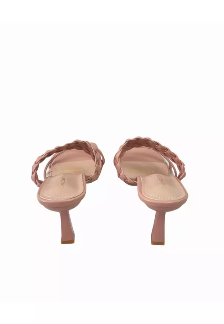 Lancaster Polo Women/Lady Open Toe Slip On Sandal Heels