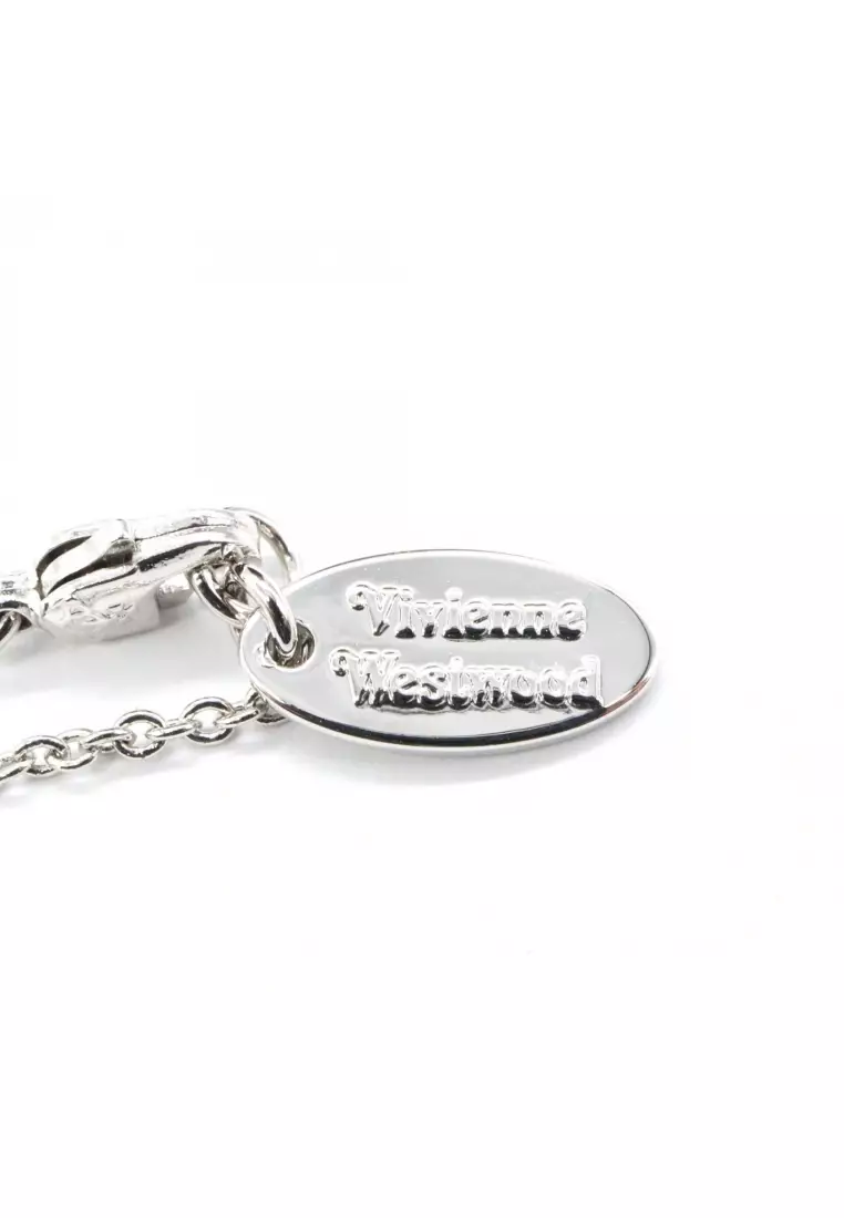 Pre-Loved Vivienne Westwood Rigoberta ribbon Orb necklace necklace others Brass Silver gold