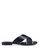 Anacapri black Cross Flat Sandals EF0BBSH898297BGS_1