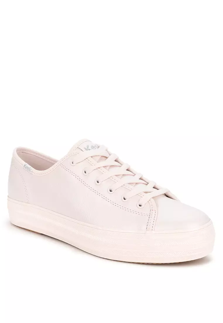 Discount on Keds  shoes - SKU: Triple Kick Leather Pearlized Foxing Cel