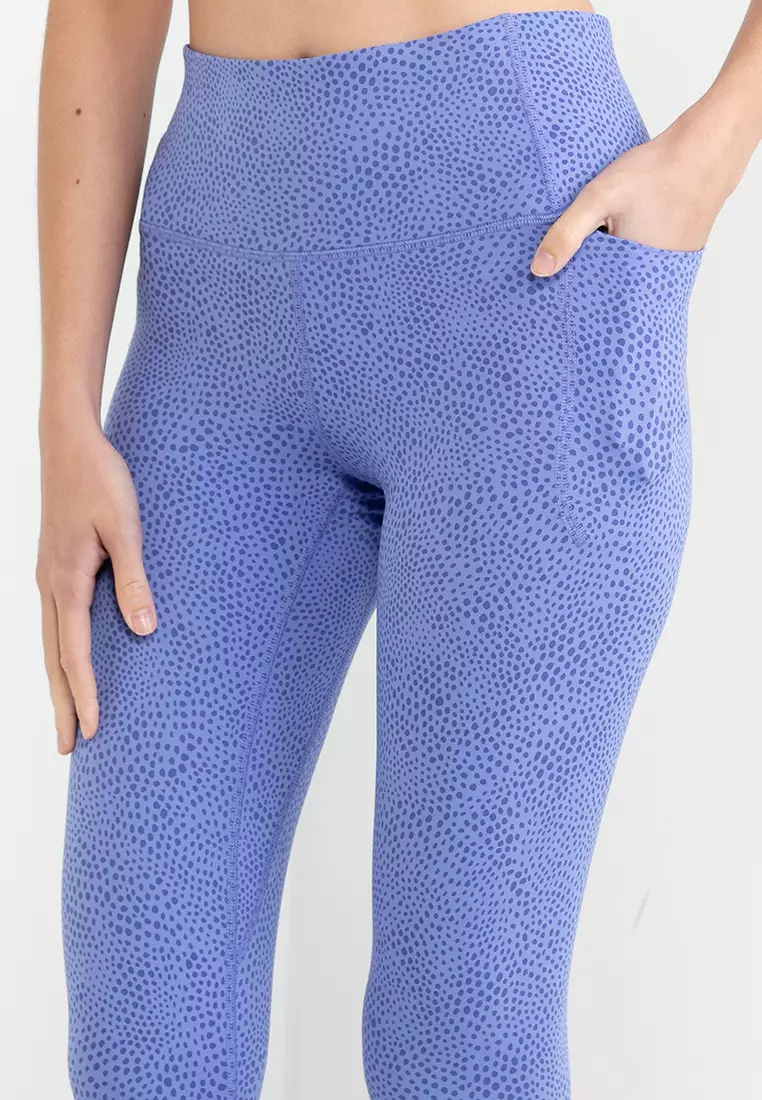 Under Armour all over print high ankle leggings in BLUE