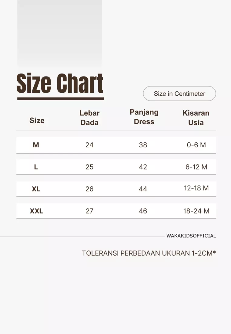 Wakakids Dress Bayi Anak Perempuan Lengan Pendek Katun Bunga Kombinasi Kotak Kotak 4482 Venrc Peach