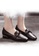 Twenty Eight Shoes 黑色 頭層牛皮繩結裝飾扣高面鞋 VL8932 AC685SH6D82180GS_3