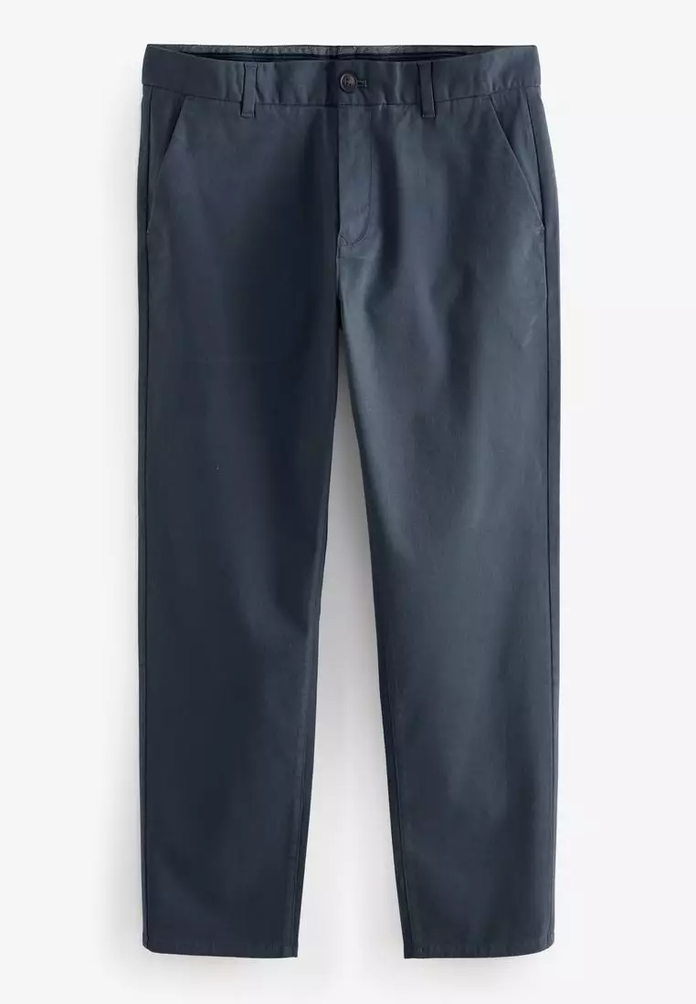 Stretch Chinos Trousers Straight Fit