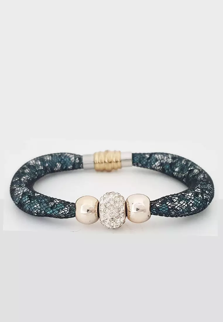 Crystal Ball Bracelet Gelang Wanita Kristal Blue