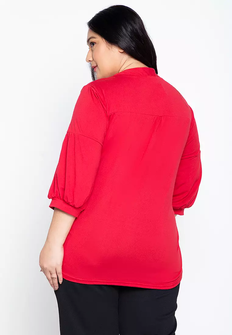 Buy Maxine Plus Size Bow Tie Blouse 2024 Online ZALORA Philippines