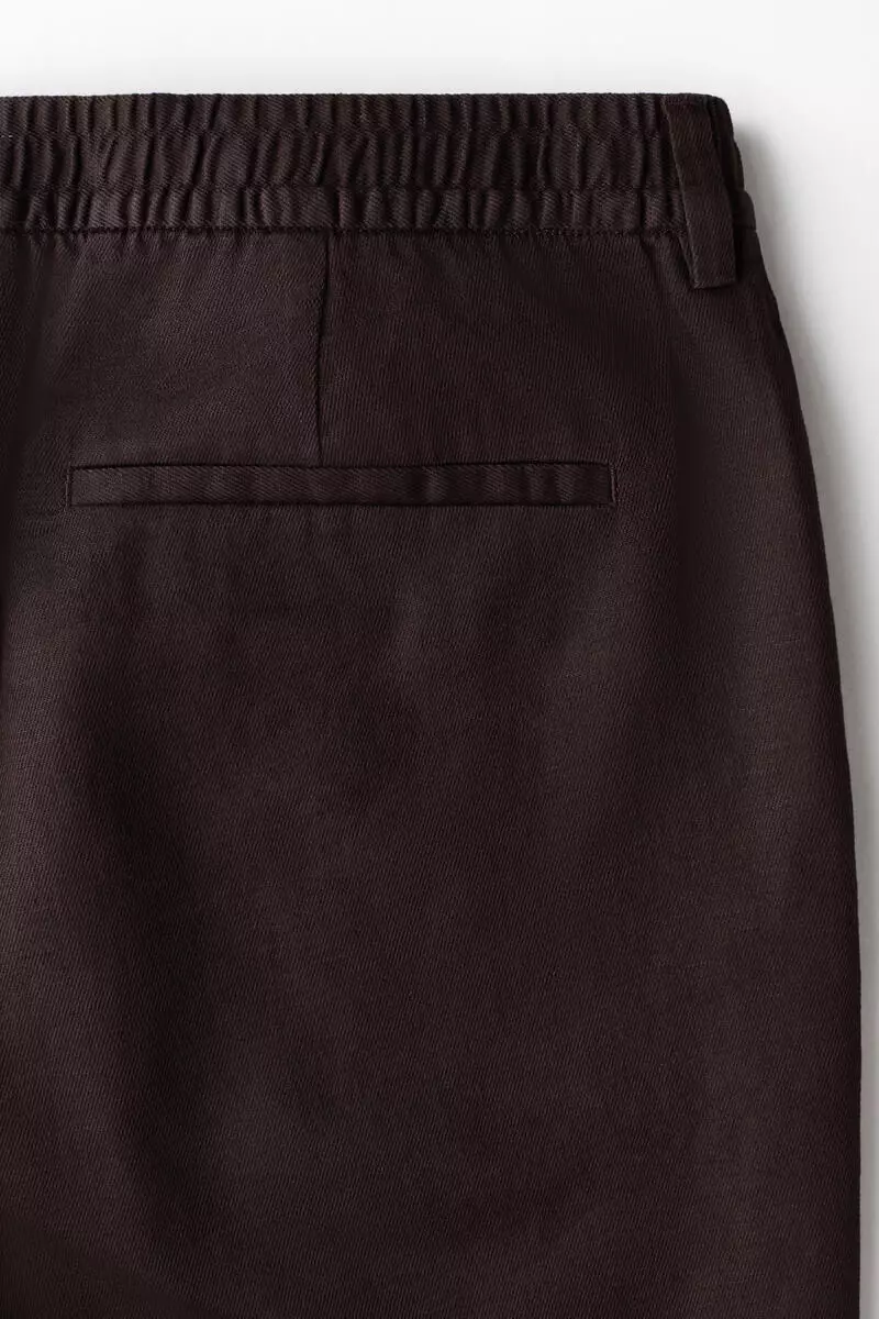 Relaxed Fit Linen-blend shorts