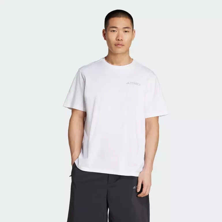 Hiking Polygiene Graphic Tee Men White JI8327