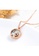Air Jewellery gold Luxurious Circle Necklace In Rose Gold 0DFC8AC391BE4EGS_4