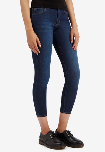 PETITE MOTO Dark Leigh Jeans,zalora 衣服尺寸 服飾, 緊身牛仔褲