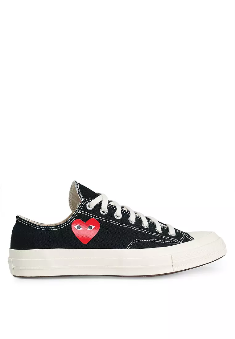 Buy CDG Play Chuck 70 Single Heart Low-Top Sneakers (bl) 2025
