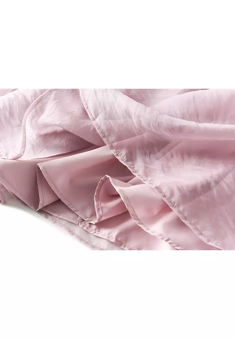 Silk Organdy A-line Maxi Skirt AF0236