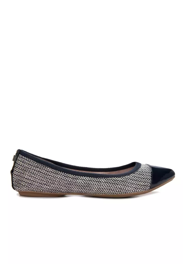 Discount on Butterfly Twists  shoes - SKU: Lottie Pointed Woven Flats Ss23