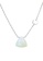 Majade Jewelry blue and silver MAJADE - Petite Silver Coin Chalcedony Necklace 5697BAC0B7F751GS_1
