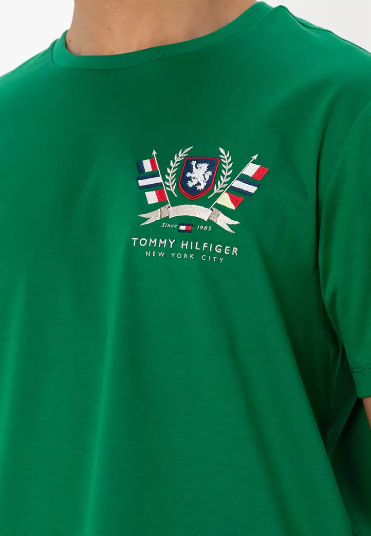 Hilfiger Crest Interlock Tee - Tommy Mainline