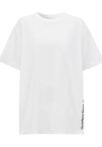 Burberry white Burberry Coordinates Print T-Shirt in White FA7BAAA68ED728GS_1