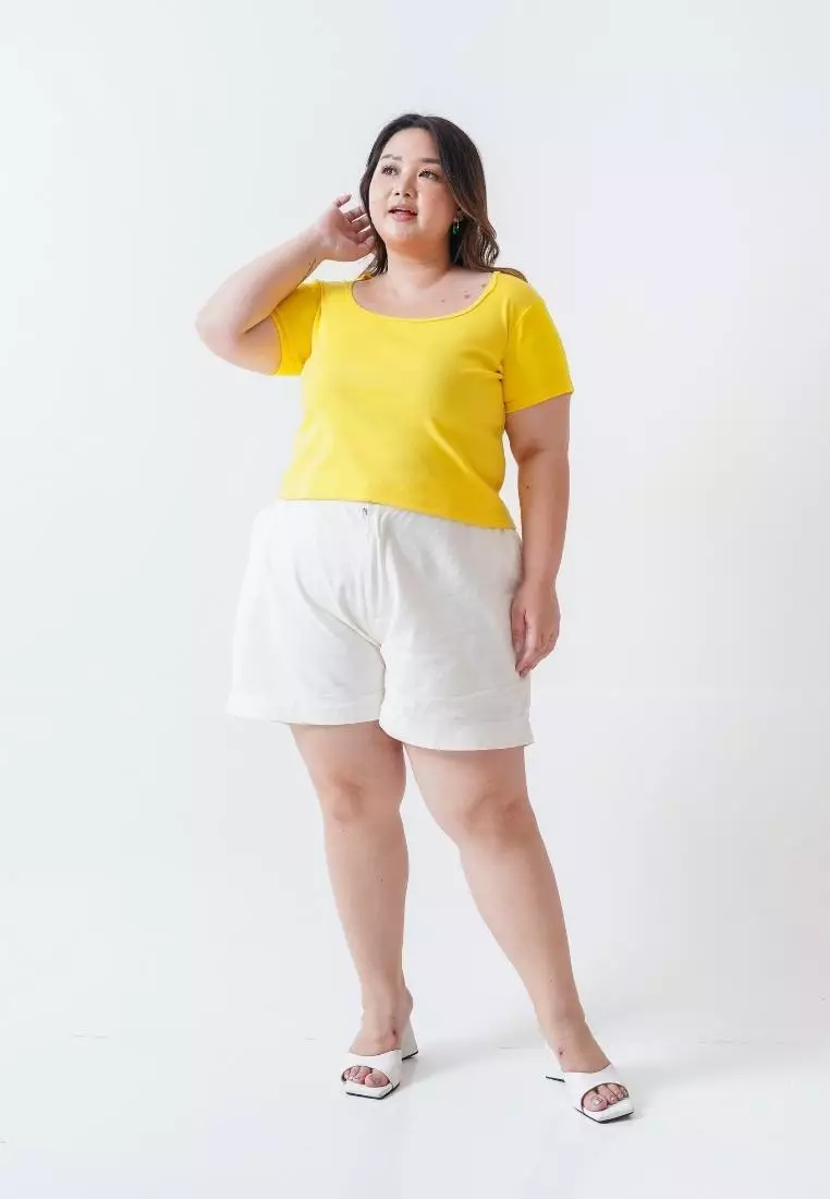 plus size marcia crop top sunny