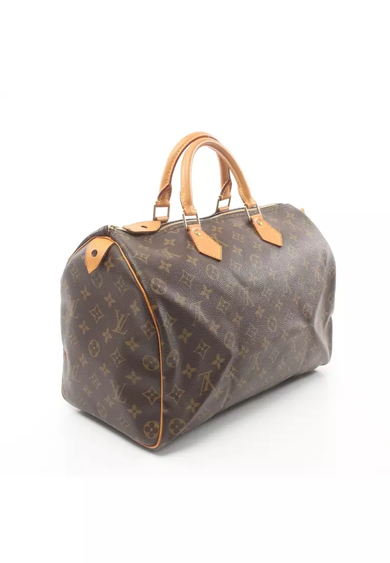 Louis Vuitton Pre-loved Louis Vuitton Speedy 35 monogram Handbag PVC ...