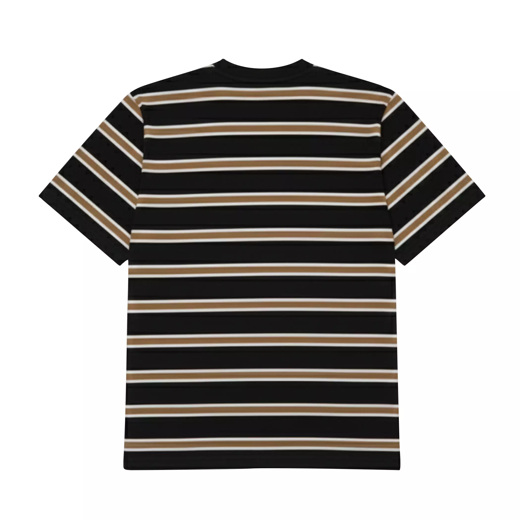 Gloaming Kaos Salur Lengan Pendek T-shirt Stripe Colour Black Cream 24S