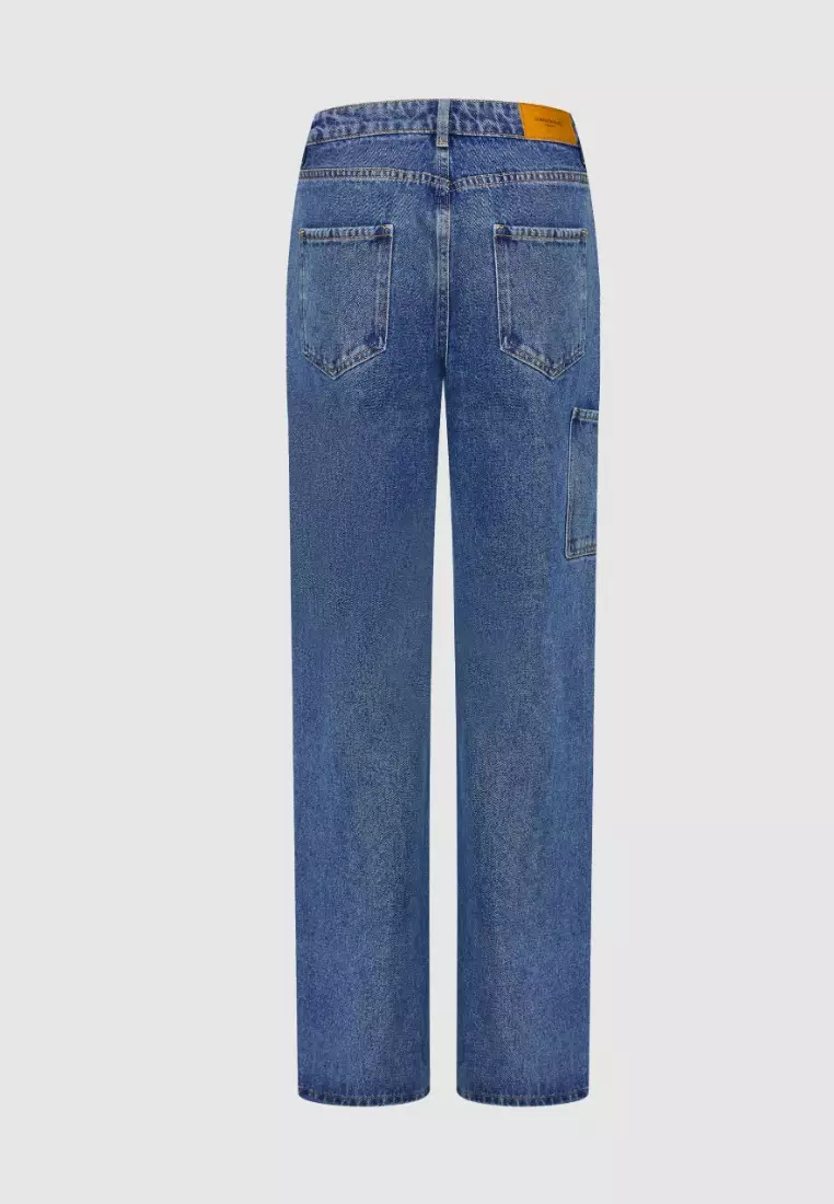 Mid Waist Wide-Leg Jeans