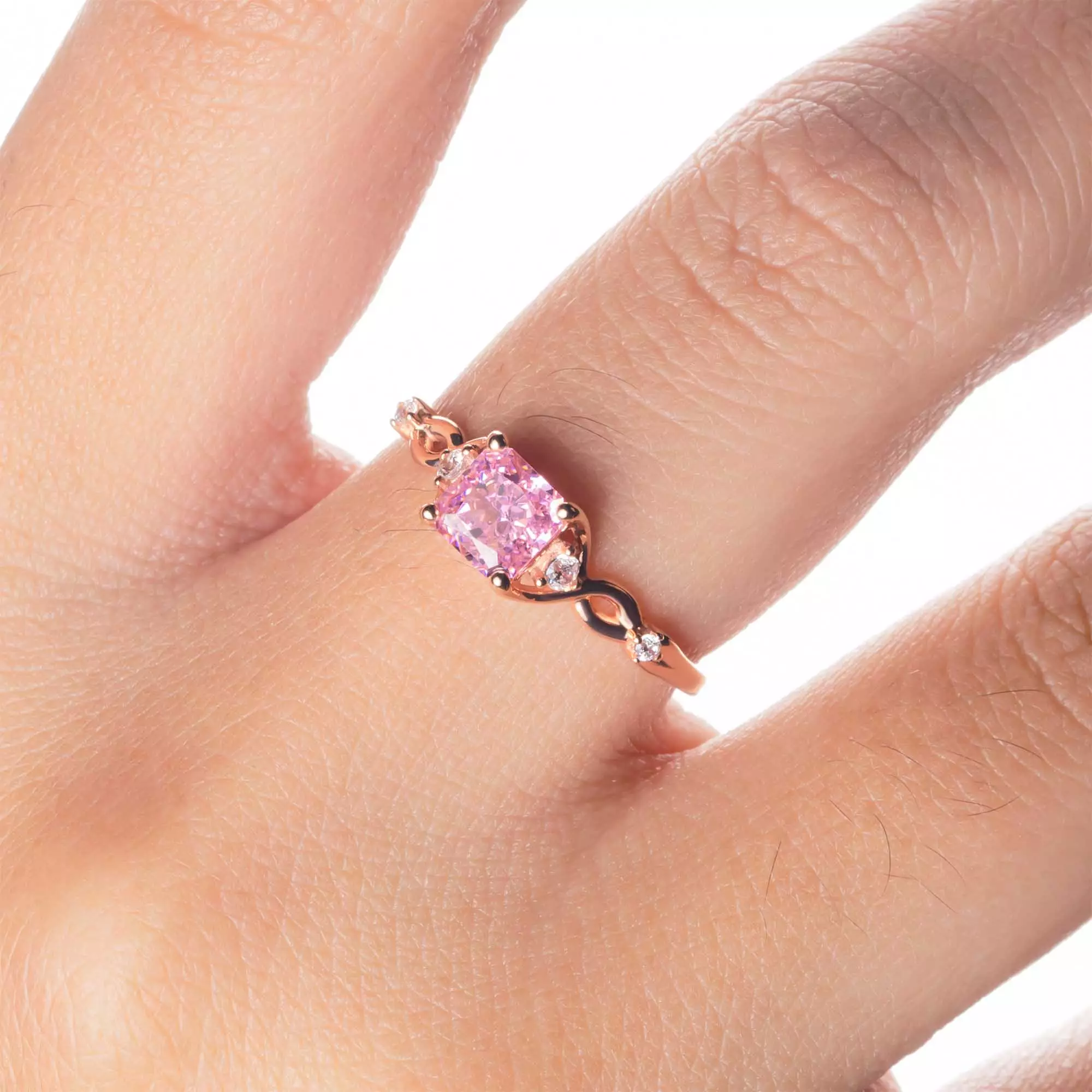 Cincin Emas 7k - Carmelita Gold Ring - Pinky Crush Collection - Juene Jewelry