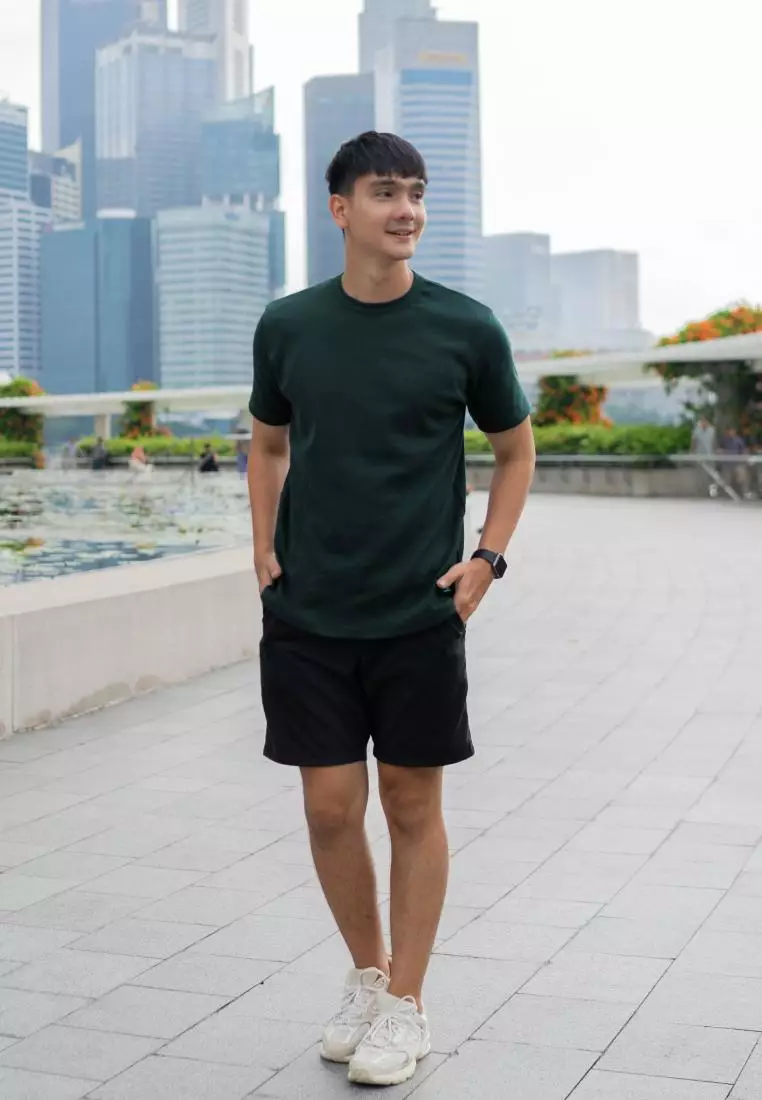 Kale Mark Bottle Green / Atas Kaos Lengan Pendek Pria Premium