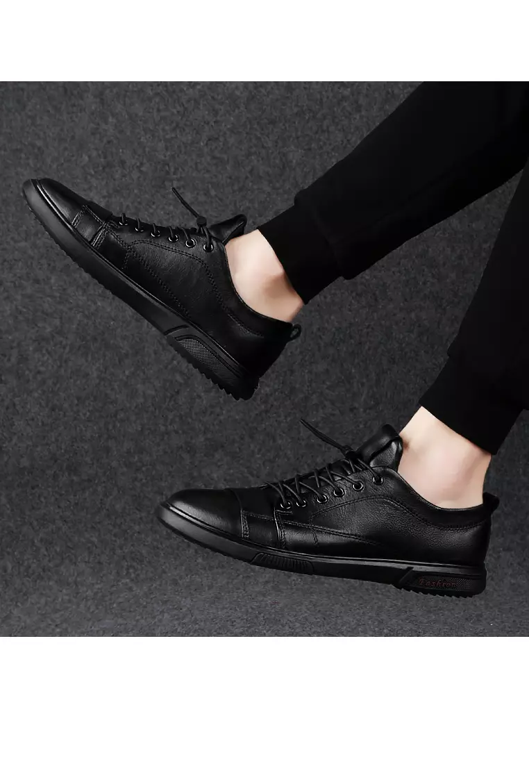 Grain Leather Drawstring Sneaker YY1968