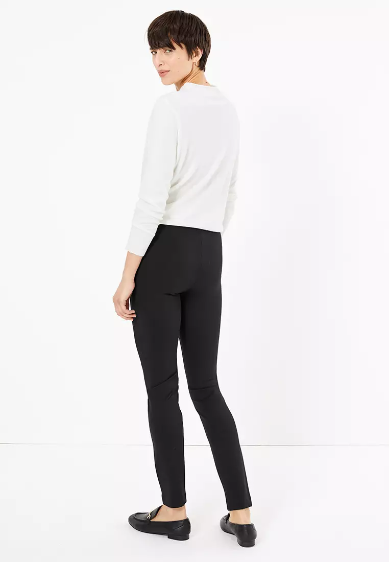 Buy MARKS SPENCER M S Linen Blend Straight Leg Trousers T50