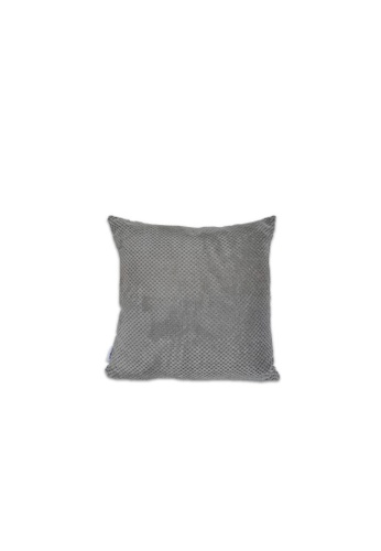 COTONSOFT grey COTONSOFT Perle Cushion 45cm x 45cm - Lead DE8B2HLB57744BGS_1