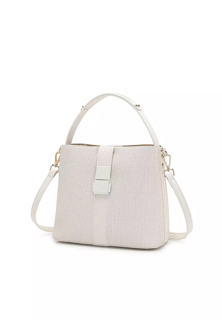 Women's Top Handle Bag / Sling Bag / Crossbody Bag / Shoulder Bag - Off White