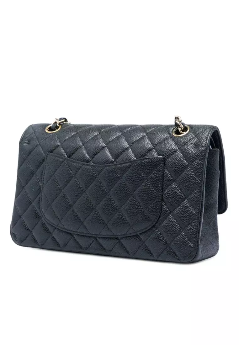 Pre-Loved Chanel Medium Classic Caviar Double Flap