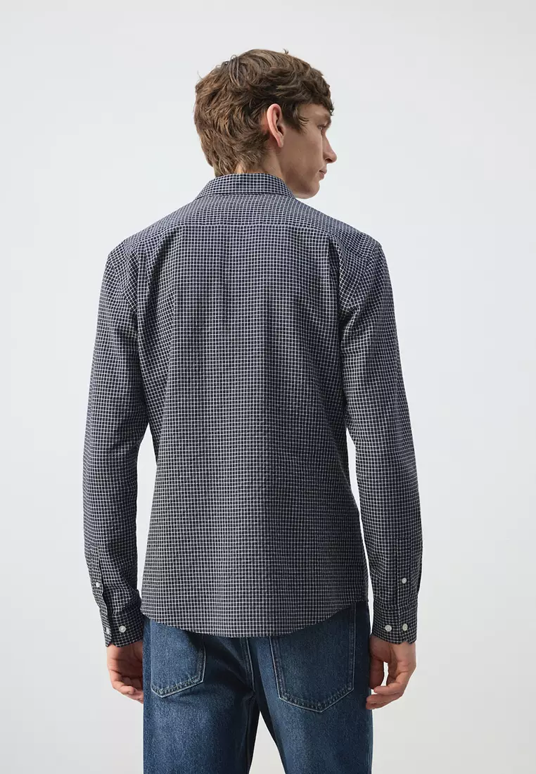 Regular Fit Check Cotton Shirt