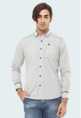 Jual Johnwin Slim Fit - K   emeja Casual Active - Kemeja Corak - Lengan
