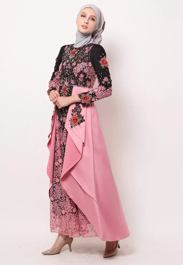 Bibiq Gamis Brokat Satin