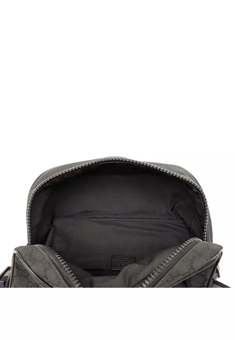 Pre-Loved Gucci Gg Nylon Web Belt Bag