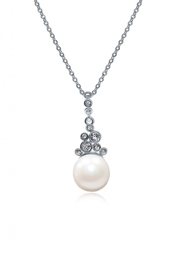 Alfredulla white Culepin Silver Pearl Necklace 4C685AC498BDADGS_1