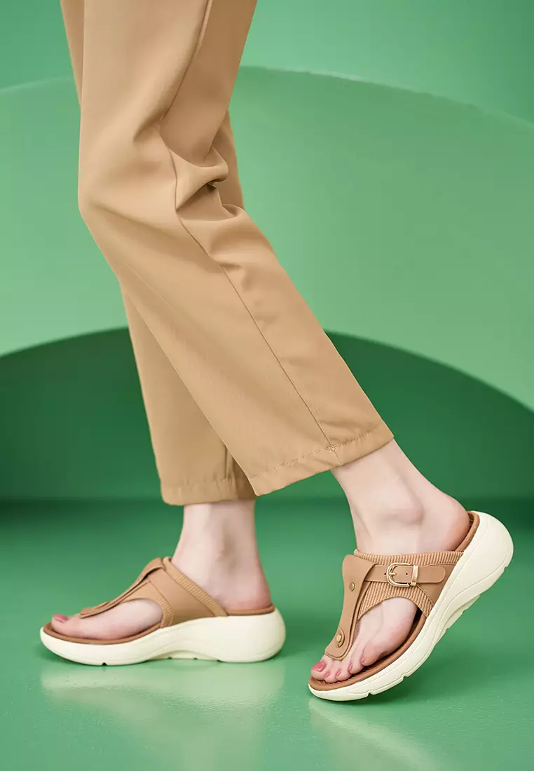 5CM Buckle Strap Flip Flops ALM398-2