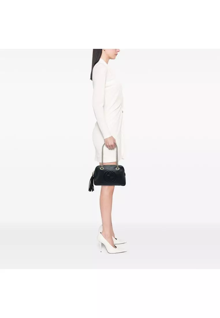Pre-Loved Gucci Leather Soho Chain Zip Shoulder Bag
