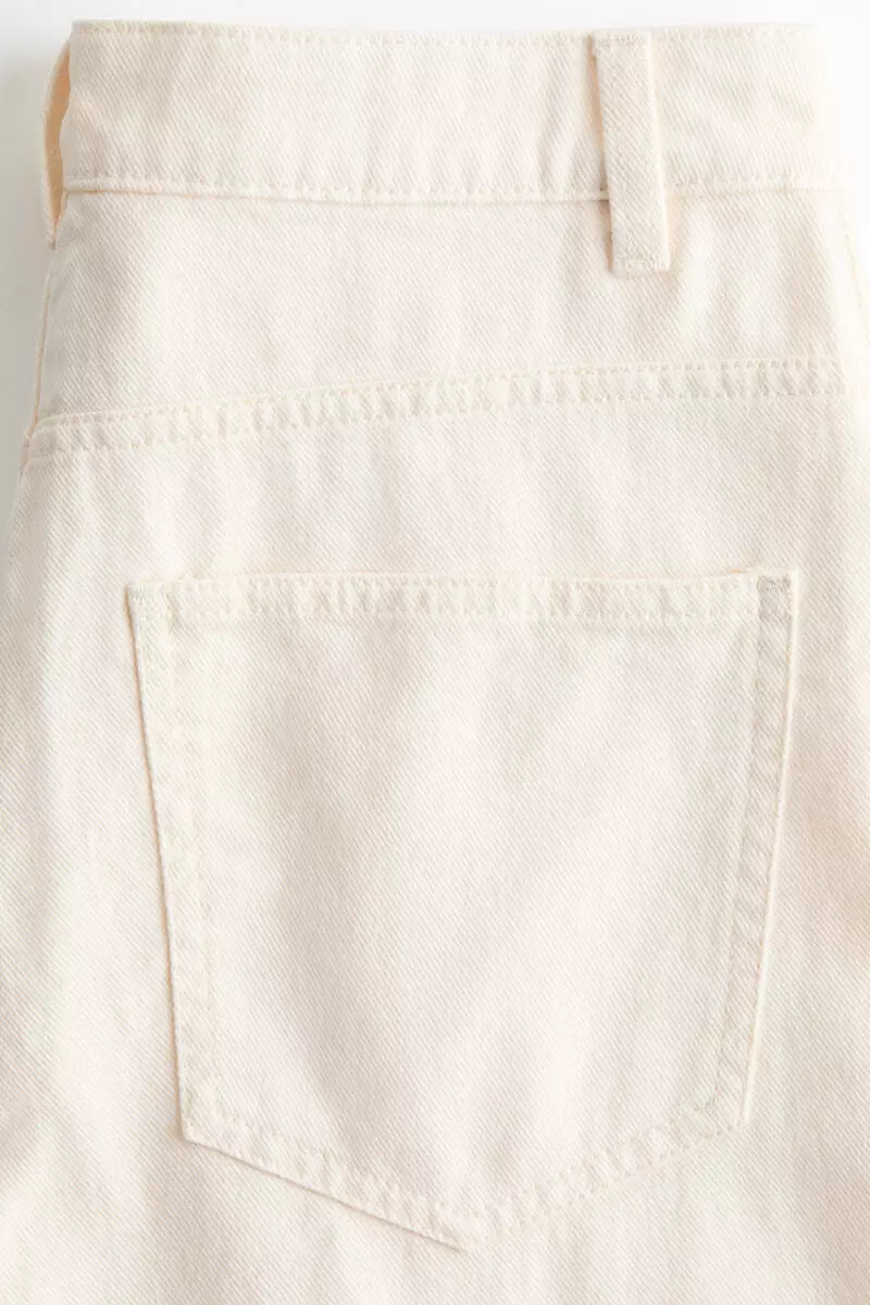 Twill barrel trousers