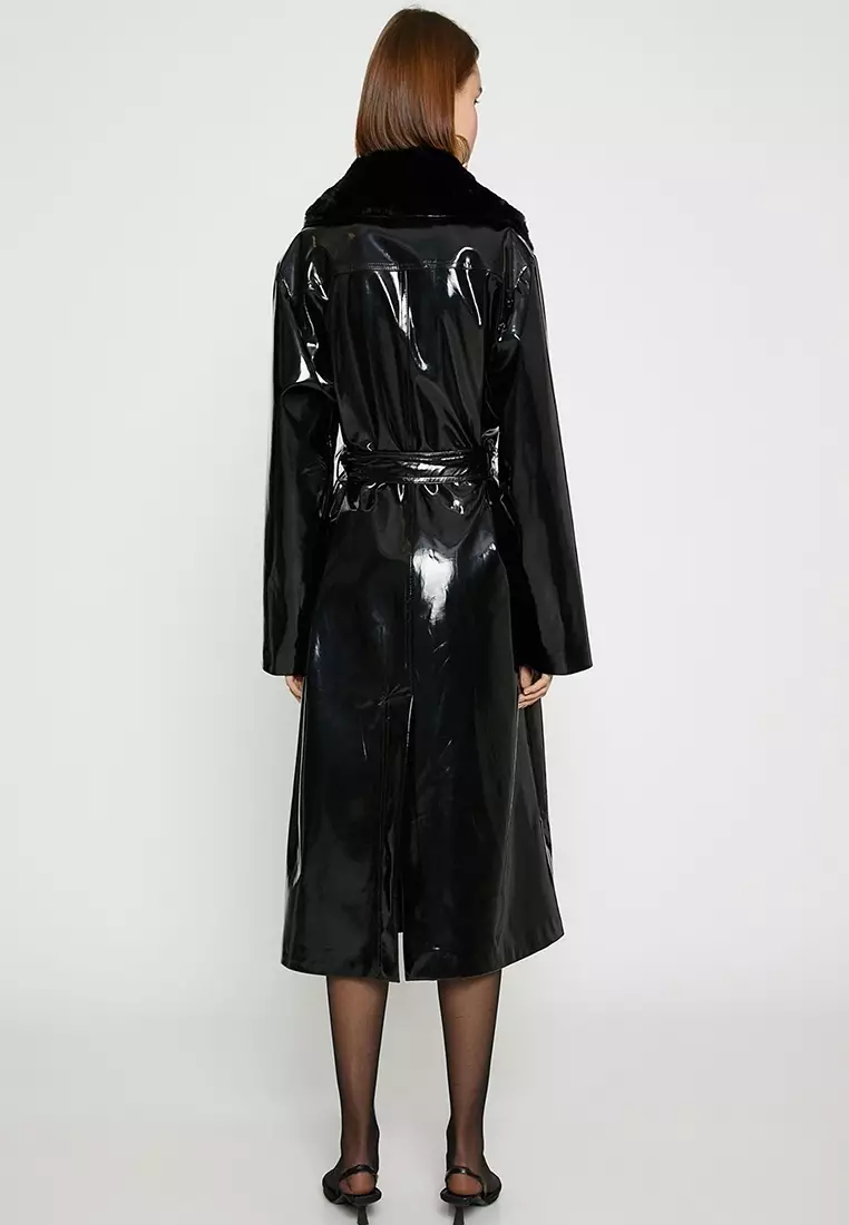 Patent Trench Coat
