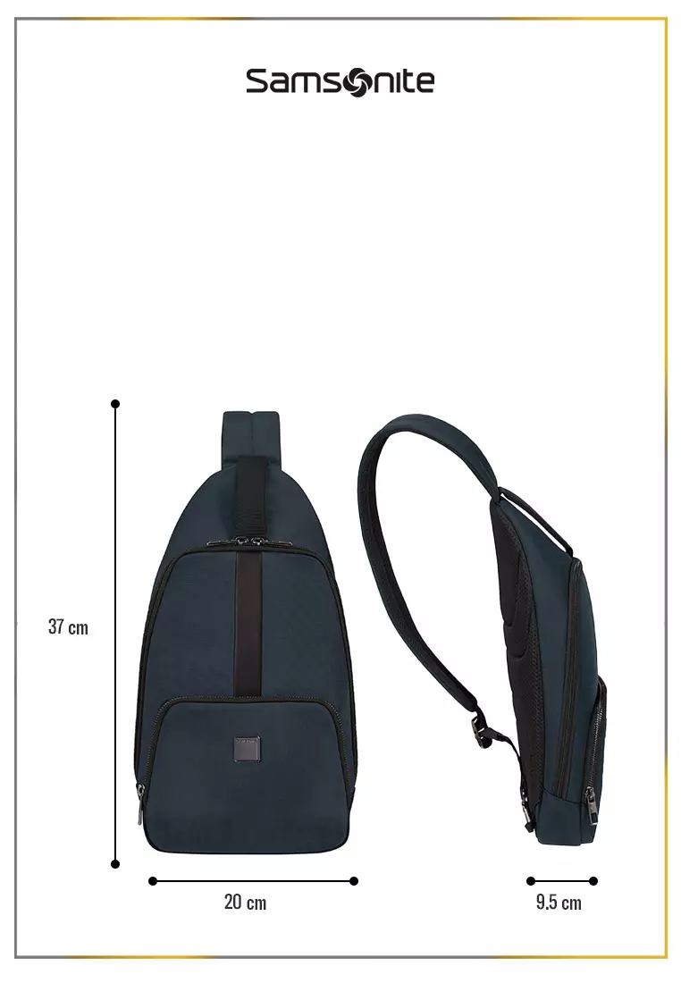 Samsonite Sacksquare Sling Bag Medium - Blue