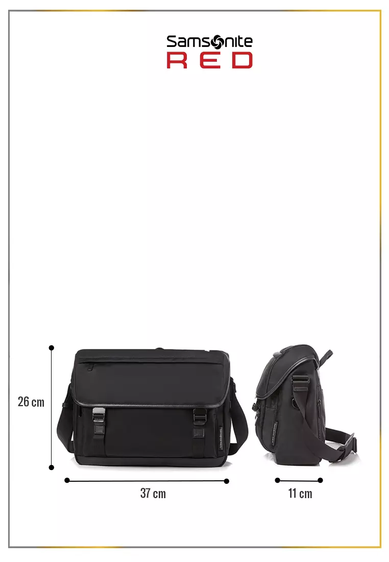 Samsonite Red Label Ellwood Messenger Bag - Black