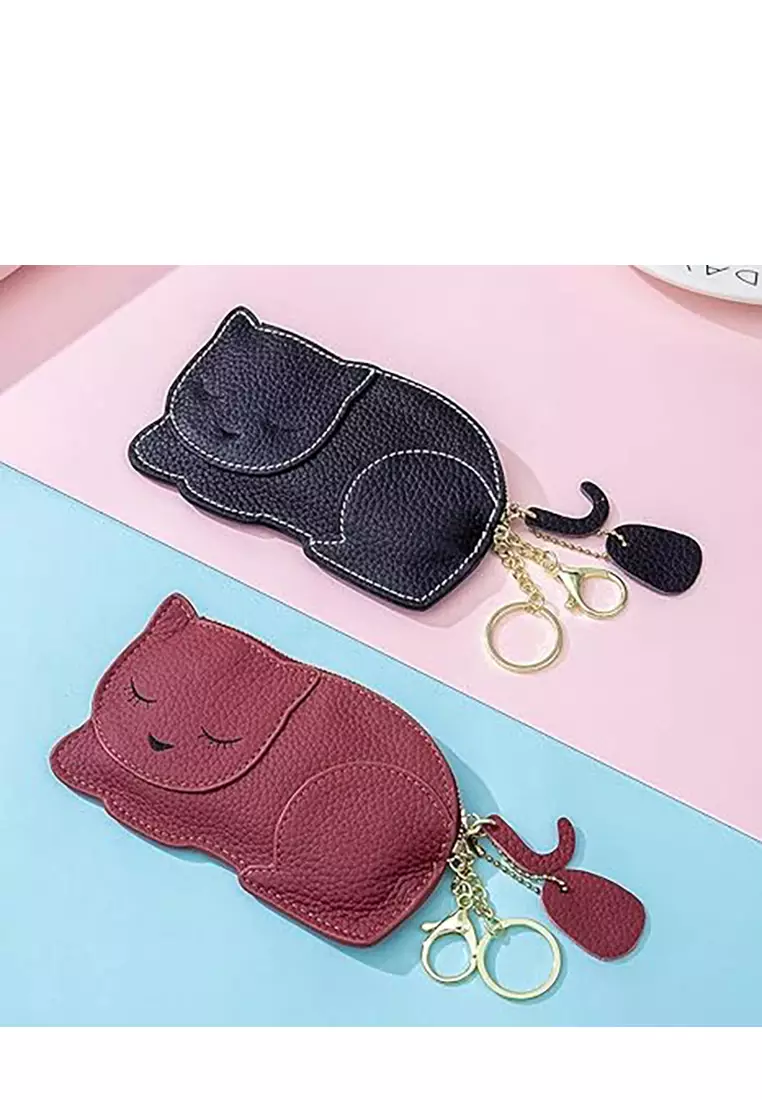 Leather Kitten Ultra-Thin Coin Purse