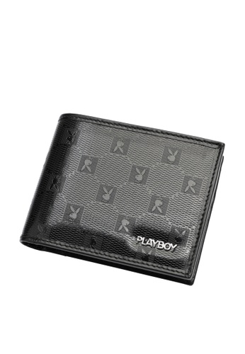 Playboy black Men's RFID Blocking Bi Fold Wallet 152B1ACAEC21F6GS_1