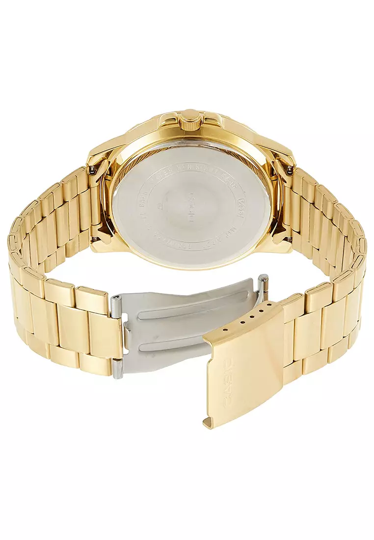 Casio - Jam Tangan Pria - Gold - Stainless Steel Bracelet - MTP-VD01G-9EVUDF