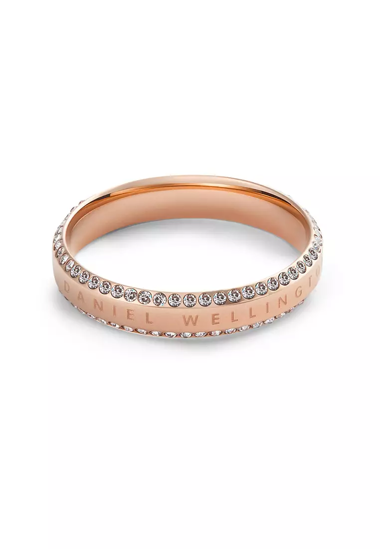 Classic Aura Ring Duo Rose Gold Unisex Ring for women and men stainless steel crystal Ring DW Official Authentic Original Cincin perempuan lelaki DW