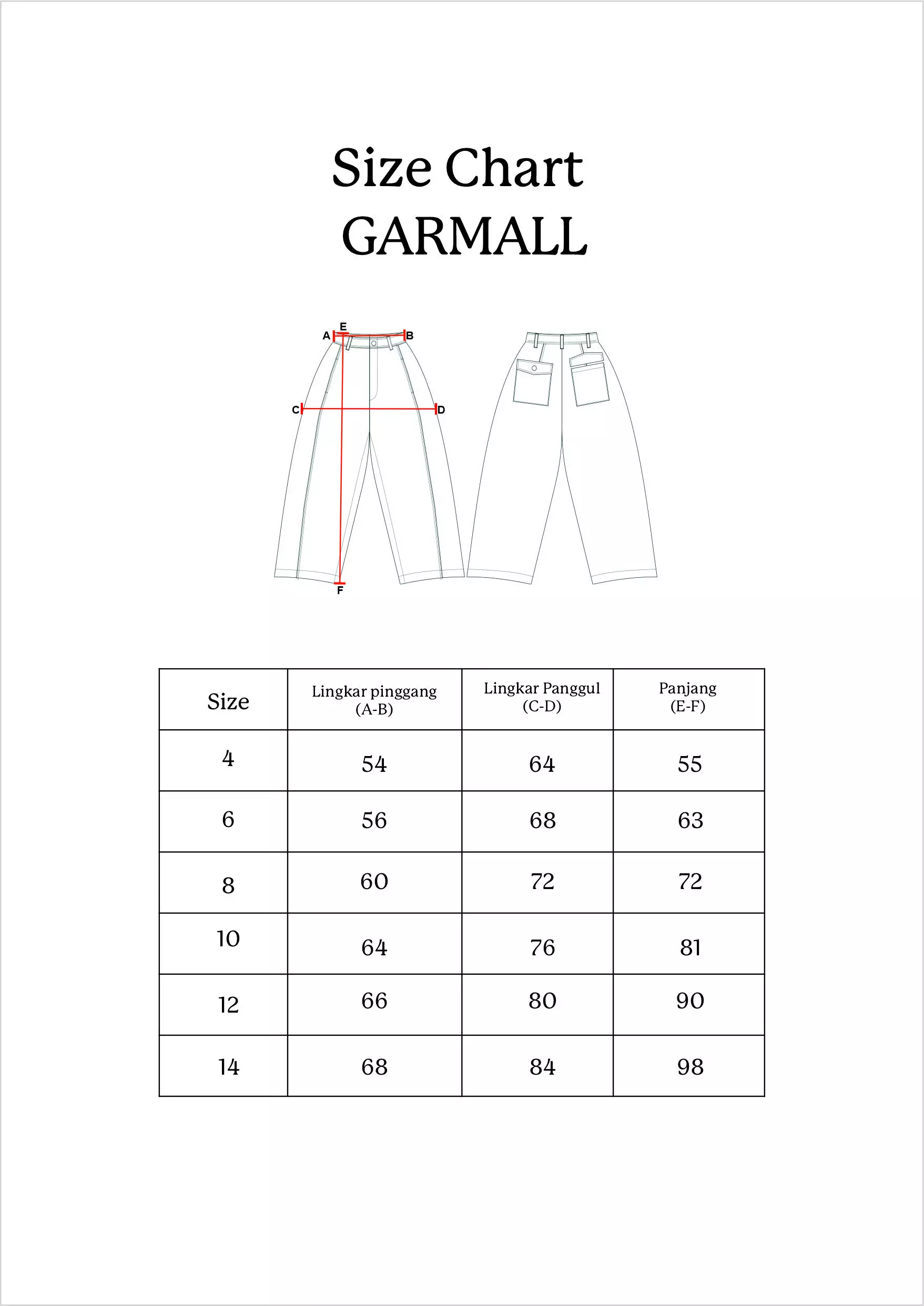 Pito Dito Girl Garmall Celana Panjang Katun Anak Hitam - Size 4
