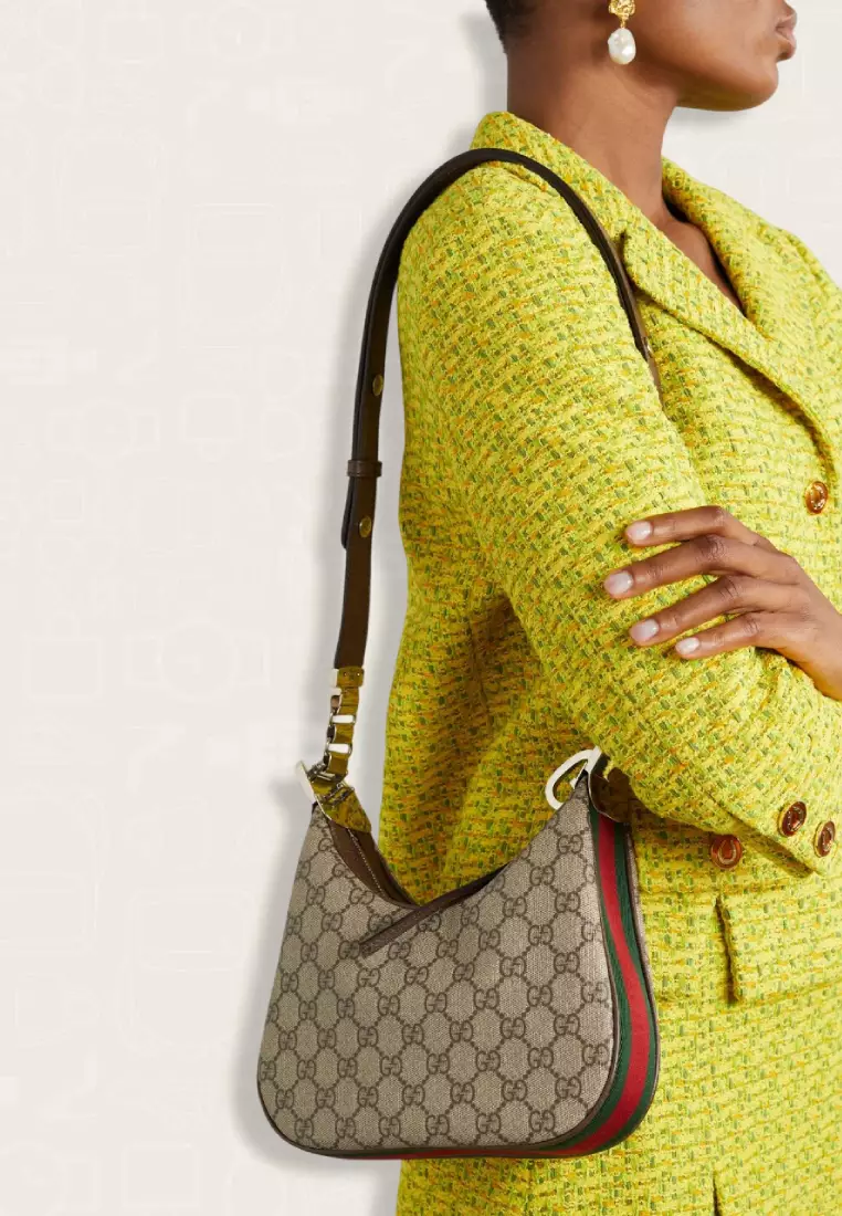 Gucci Attache Small Shoulder Bag Beige